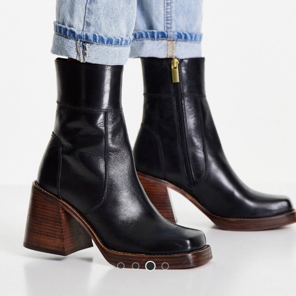 NEW ASOS LEATHER BOOTS